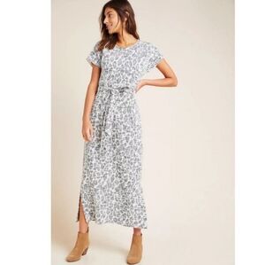 Anthropologie Dolan Textured Knit Belted Midi Dress Size Large